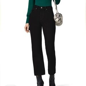 Reformation Black Carpenter Straight Jeans - Size 30